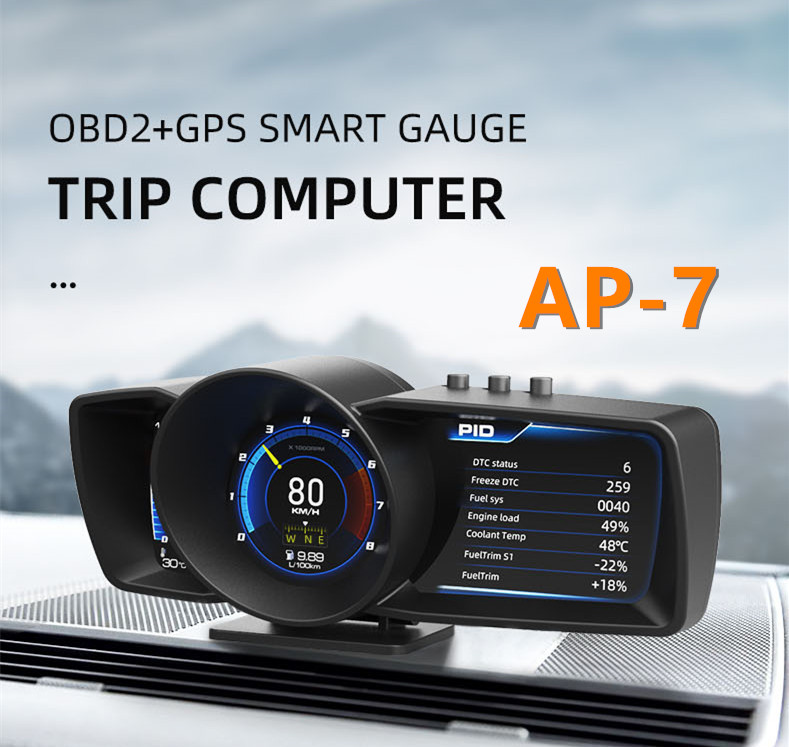 Acecar ヘッドアップディスプレイ OBD2 GPSモード (AP-7) - 自動車 